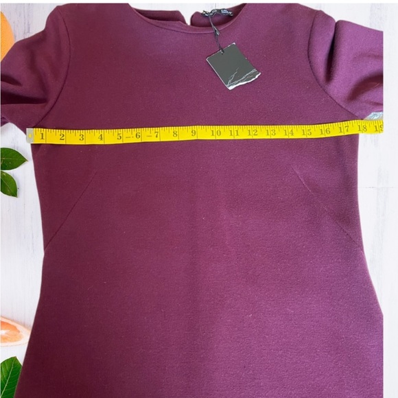 NWT Zara burgundy knitted dress. - Picture 6 of 7
